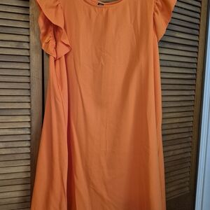 SHEIN Vibrant Orange Dress
